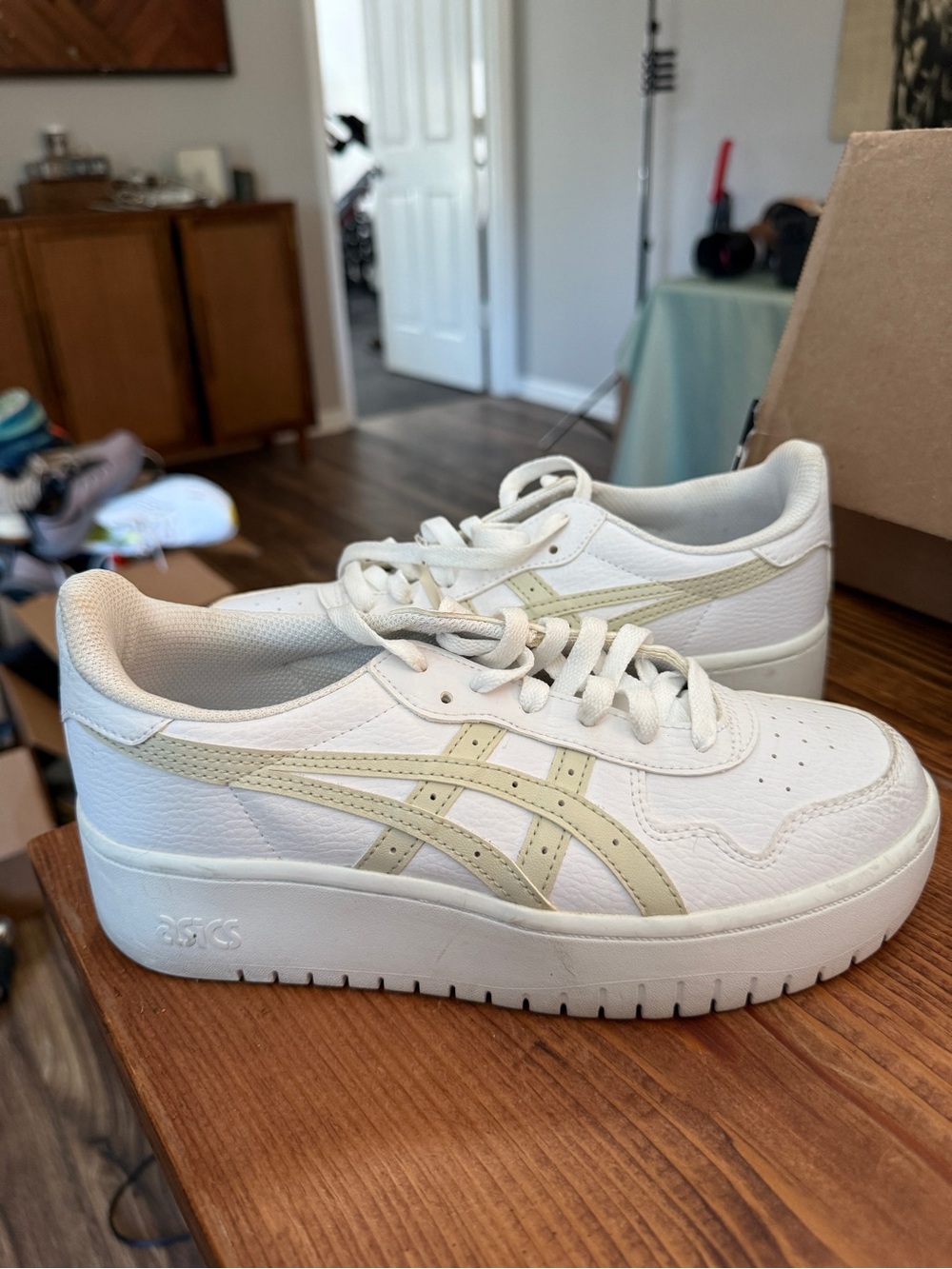 ASICS Women's Japan White Platform Sneaker